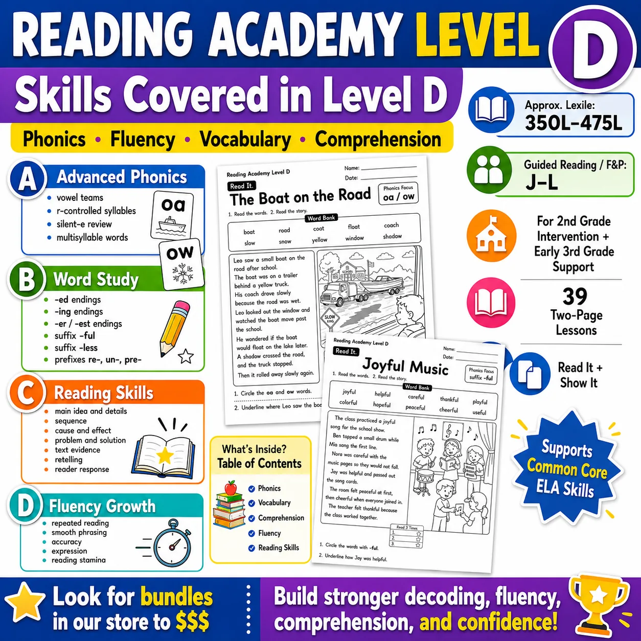 Reading Academy Level D preview image from EdThings