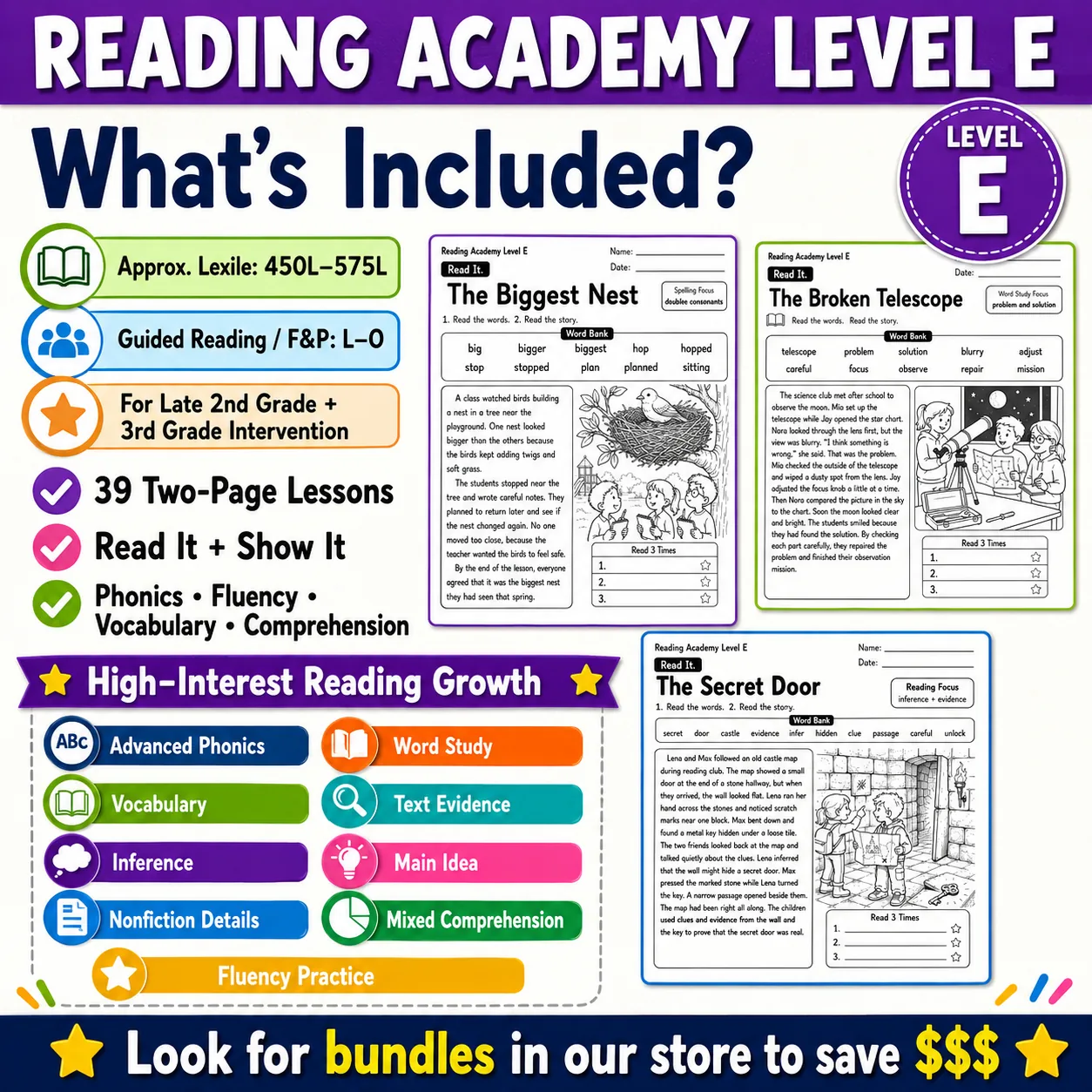 Reading Academy Level E preview image from EdThings