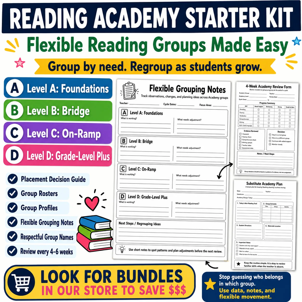 Reading Academy Starter Kit Small Group Reading Intervention Binder preview image from EdThings