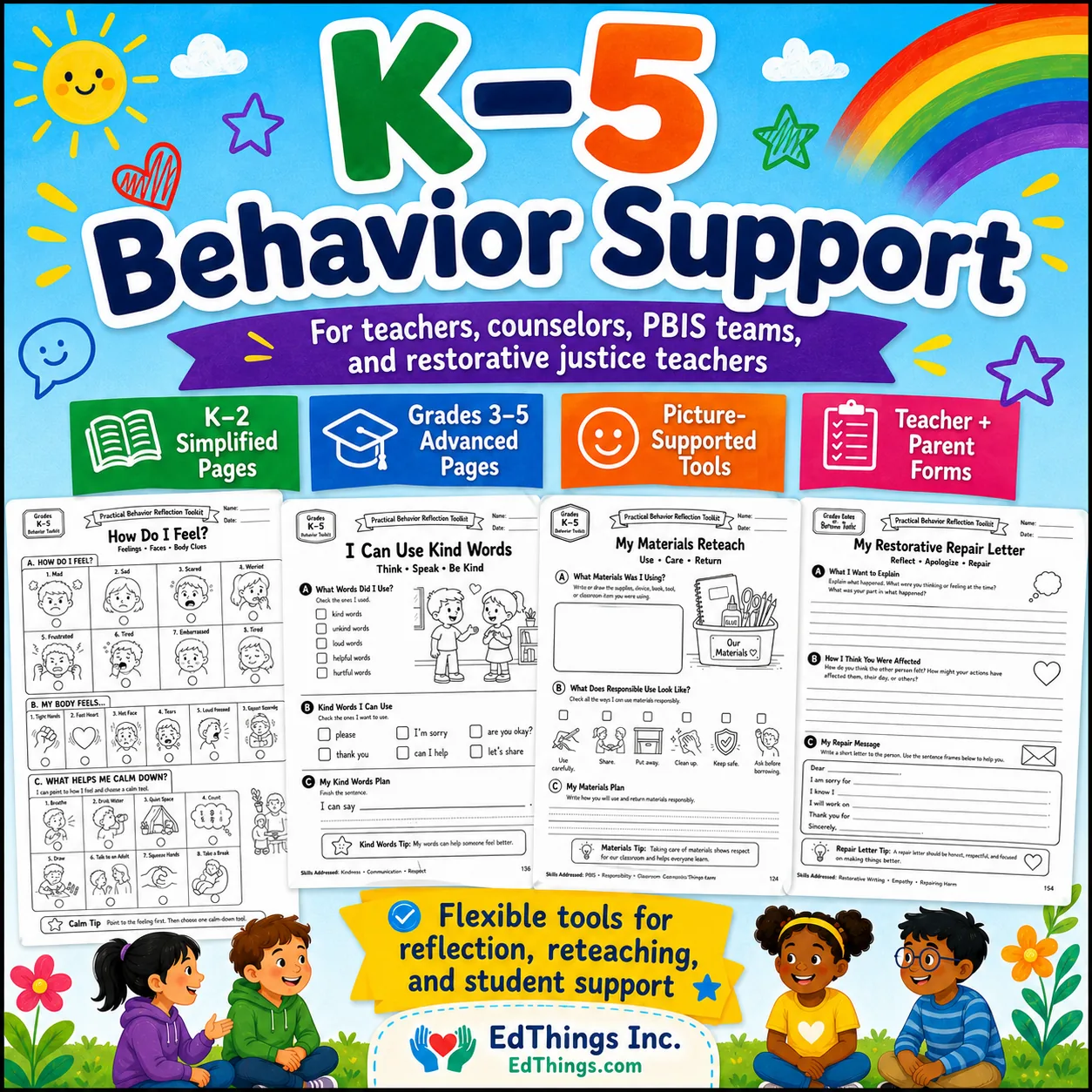 SEL Practical Behavior Reflection Toolkit preview image from EdThings