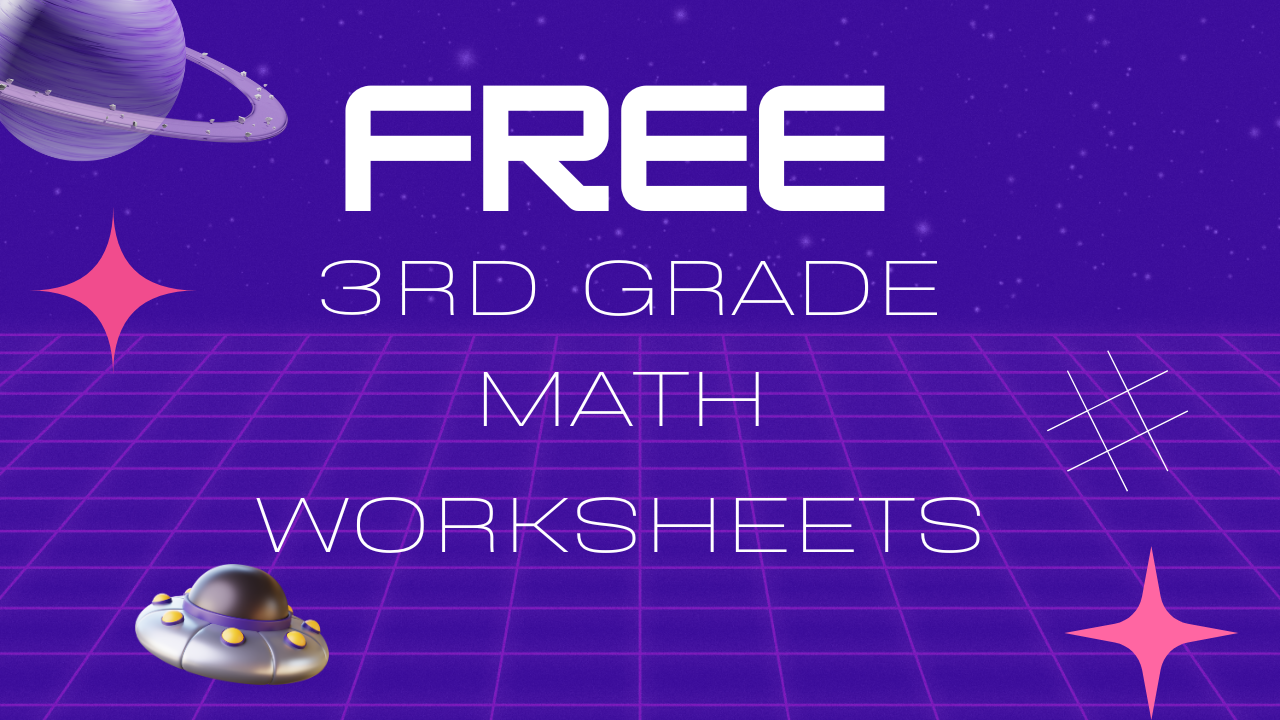 Printable third-grade math worksheet preview graphic.
