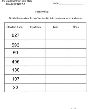 Learning about Place Value #1