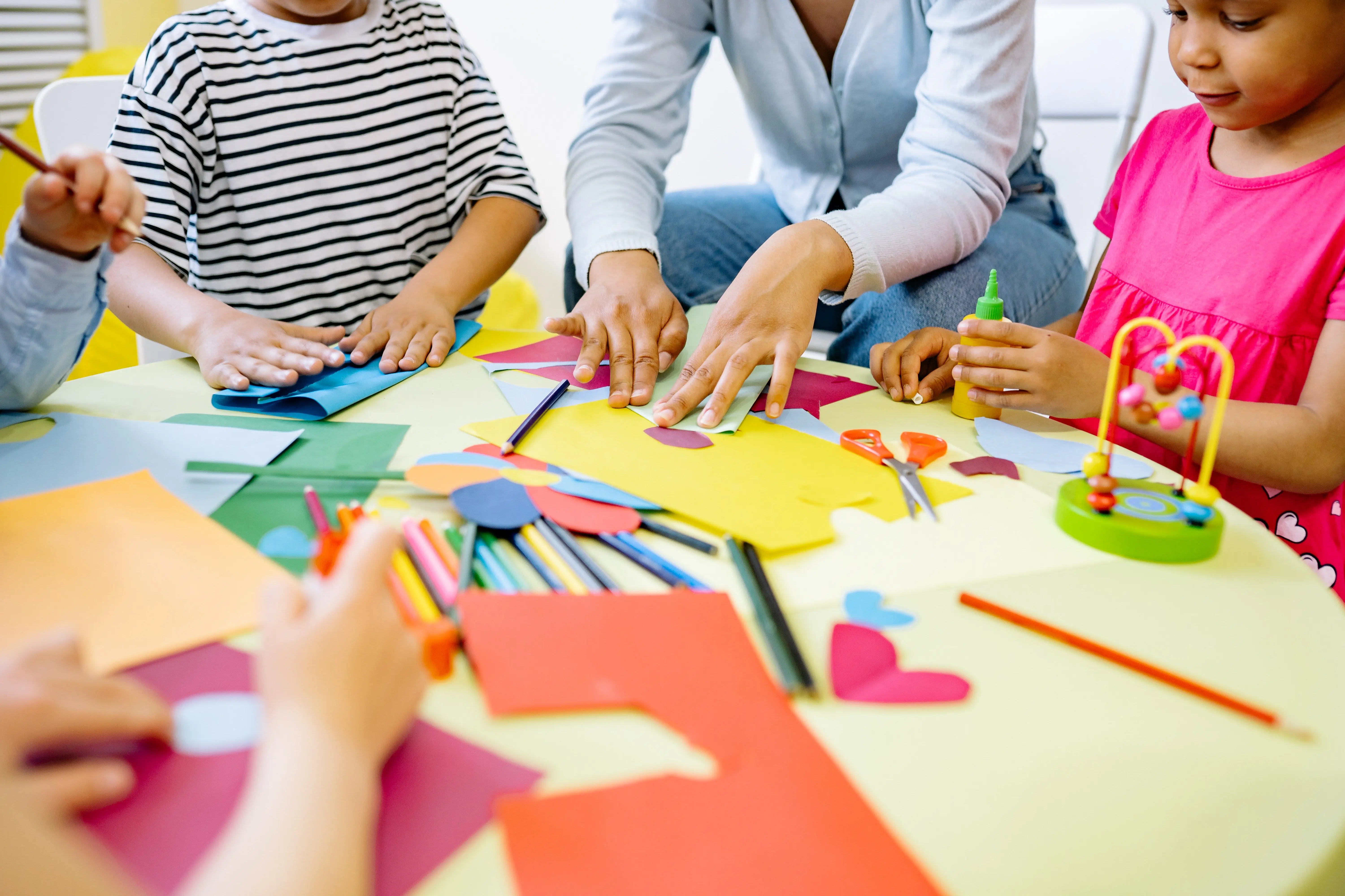 Picture of kids doing art